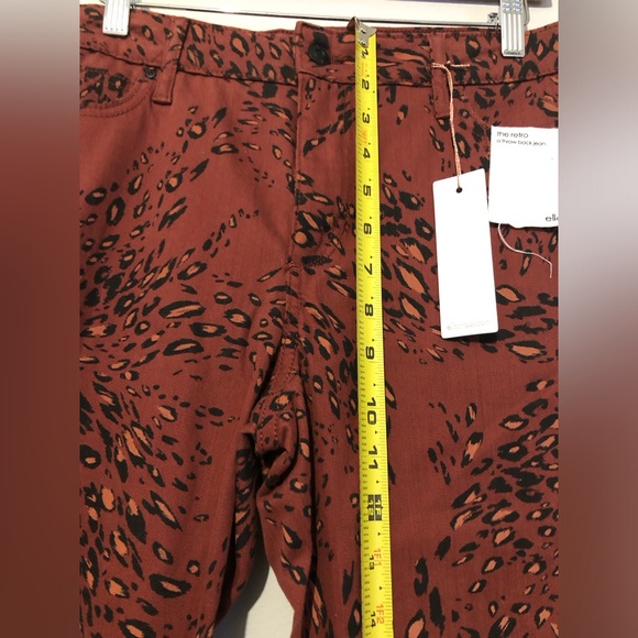 NWT Ella Moss The Retro Sable Cheetah Print Swirl Women’s Size 27 Pants - Picture 9 of 10